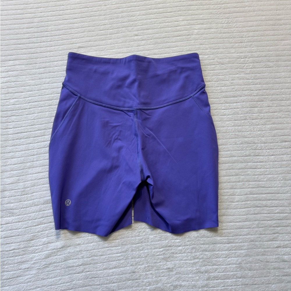 lululemon athletica Purple High-Rise Bike Shorts